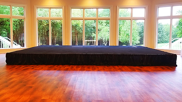 wedding reception band stage rental